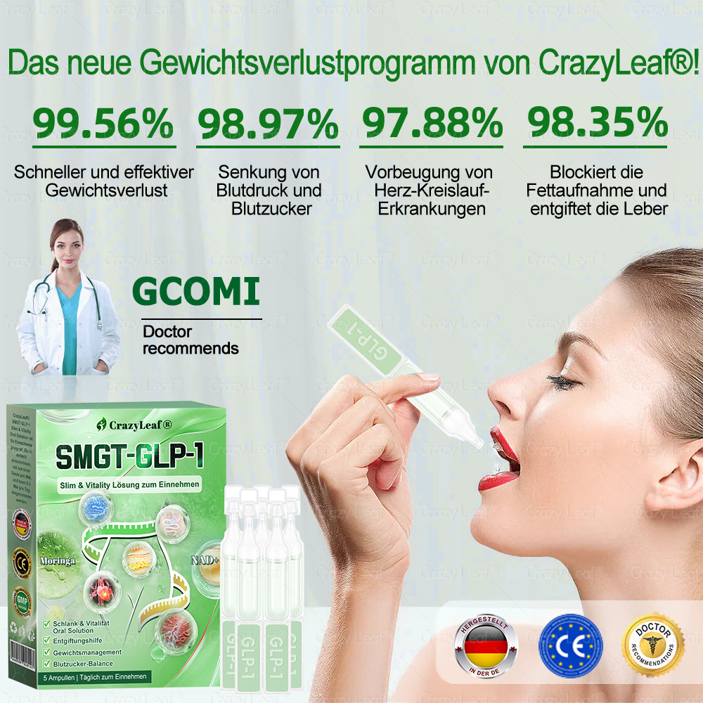 Nur noch 5 Packungen CrazyLeaf® übrig! 🎉 Wir bieten extra 50% Rabatt! Hol dir deinen Traumkörper – jetzt oder nächstes Jahr! ✨