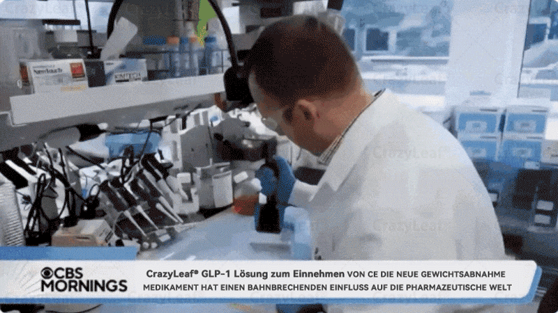 CrazyLeaf® GLP-1 Lösung zum Einnehmen 🍀 Nur 1x pro Woche, erste Veränderungen in 7 Tagen sichtbar ✅ Für Adipositas, Herz-Kreislauf, Diabetes, Schlafapnoe, Gelenke und mehr 🍀