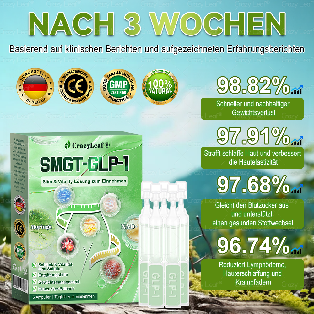 Nur noch 5 Packungen CrazyLeaf® übrig! 🎉 Wir bieten extra 50% Rabatt! Hol dir deinen Traumkörper – jetzt oder nächstes Jahr! ✨